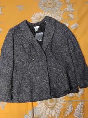 Blushe Black Tweed Women's Blazer Jacket And Botom